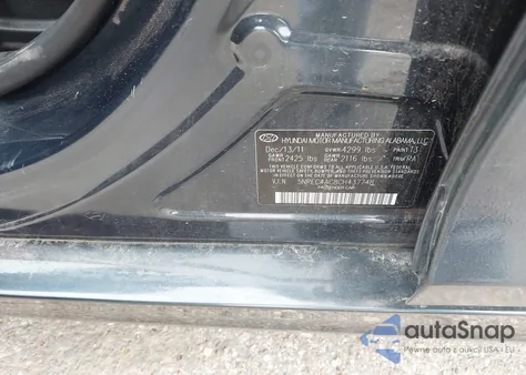 2012 Hyundai Sonata Se z USA, uszkodzony, nr VIN 5NPEC4AC8CH437748